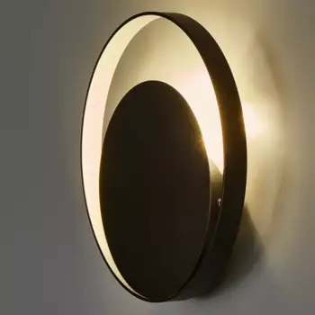 Светильник настенный бра светодиодный Inspire Nampon 830 лм нейтральный белый свет цвет черный/серебро