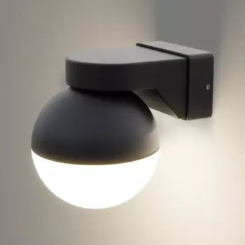 Светильник уличный настенный с круговым основанием Apeyron 35 Вт IP54 цвет черный