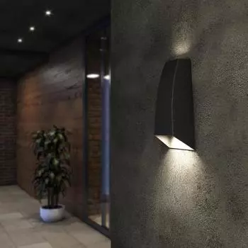 Светильник настенный светодиодный уличный Elektrostandard "Techno" 1016, 2 Вт, IP54 цвет чёрный