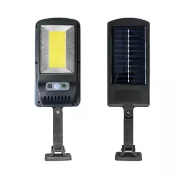 Светильник настенный светодиодный уличный на солнечных батареях Tendenza TZ-GL002 IP44 с датчиком движения цвет черный 1 режим: холодный белый свет