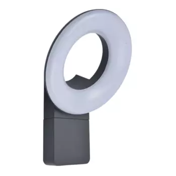 Светильник уличный настенный светодиодный Inspire Quito 15 Вт IP54 круг цвет серый