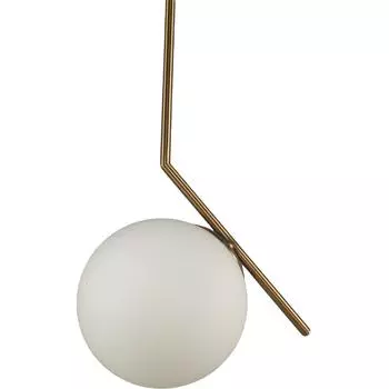 Светильник подвесной Eurosvet Frost 50152/1, 1 лампа, 4 м², цвет латунь