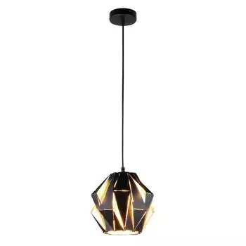 Светильник подвесной Eurosvet Moire 50137/1, 1 лампа, 3 м², цвет чёрный