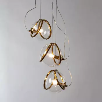 Светильник подвесной Hazel 3 лампы 6 м цвет латунь