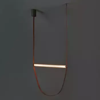 Светильник подвесной светодиодный Almato 6 м теплый белый свет цвет коричневый/белый