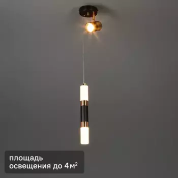 Светильник подвесной светодиодный Escada Ordinata 10221/2 4 м нейтральный белый свет цвет черный