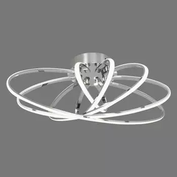 Светильник потолочный светодиодный Eurosvet Evia 90100/5, 49 м², белый свет, цвет хром