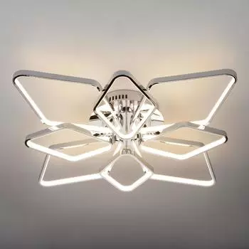 Светильник потолочный светодиодный Eurosvet Kalifea 90081/8, 30 м², белый свет, цвет хром