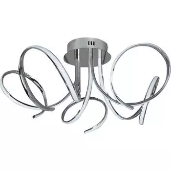 Светильник потолочный светодиодный Eurosvet Supreme 90068/5, 29 м², белый свет, цвет хром