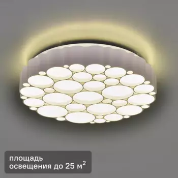 Светильник потолочный светодиодный Freya FR6043CL-L72W, 25 м, теплый белый свет, цвет белый