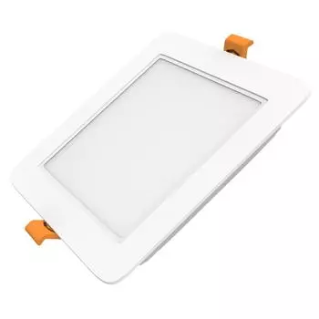 Светильник точечный светодиодный Gauss Downlight квадрат под отверстие 90 мм, 2 м², нейтральный белый свет, цвет белый