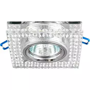 Светильник точечный встраиваемый Elektrostandard 8391, MR16 с LED-подсветкой под отверстие 60 мм, 1 м², цвет прозрачный