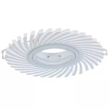 Светильник точечный встраиваемый круглый Gauss Backlight BL133 с LED-подсветкой под отверстие 65 мм, 1.5 м², цвет белый