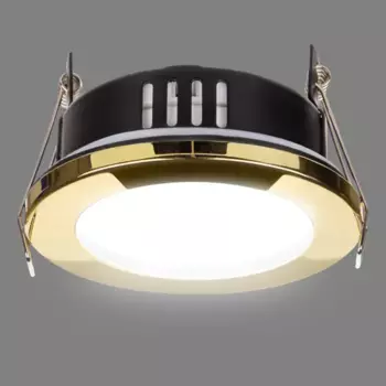 Светильник точечный встраиваемый влагозащищенный TDM Electric SQ0359-0112 под отверстие 80 мм 4 м цвет золото