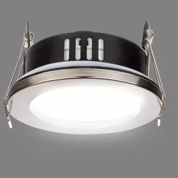 Светильник точечный встраиваемый влагозащищенный TDM Electric SQ0359-0113 под отверстие 80 мм 4 м цвет никель