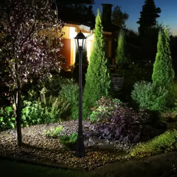 Светильник уличный напольный Kreaforta Whillans 200 см цвет черный