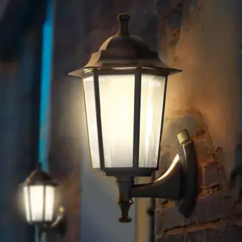 Светильник уличный настенный Kreaforta Whillans Вверх 60 Вт IP44 цвет черный