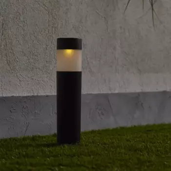 Светильник в грунт Inspire Praia на солнечных батареях свет цветной RGB IP44 цвет чёрный