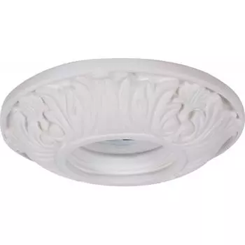 Светильник встраиваемый круглый «Барокко», GU5.3, гипс