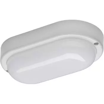 Светильник ЖКХ светодиодный 12 Вт IP65, накладной, овал, цвет белый