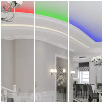 Светодиодная лента для контурной подсветки SMD 5050 60 диод/15 Вт/м 24 В 10 мм IP20 2 м RGB свет