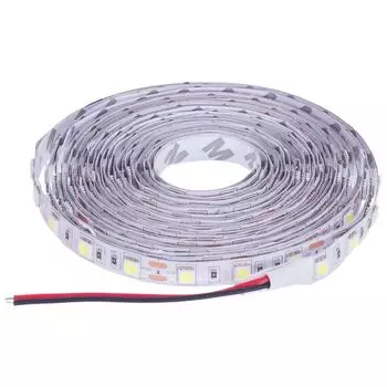 Светодиодная лента для подсветки рабочей зоны SMD 5050 60 диод/700 Лм/10 Вт/м 12 В IP20 5 м холодный белый свет