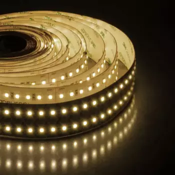 Светодиодная лента двухрядная Apeyron SMD 2835 240 диод 42 Вт/м 24 В 30 мм IP20 5 м теплый белый свет
