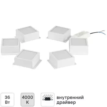 Светодиодная панель Эра SPO-646-3-4K-W6 36 Вт 315x125 мм 4000К IP40