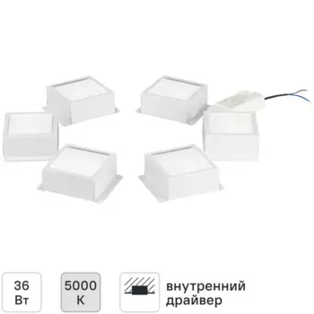 Светодиодная панель Эра SPO-646-3-5K-W6 36 Вт 310x120 мм 5000К IP40