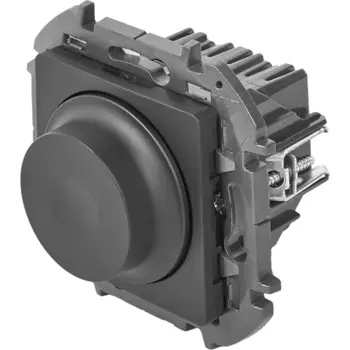 Светорегулятор встраиваемый Lexman Lilian цвет антрацит