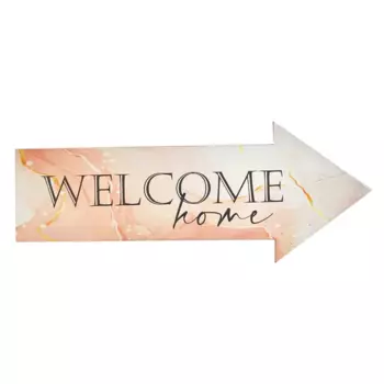 Табличка указатель Welcome Home 10x25 см
