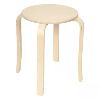 Табурет 43x45x43 см дерево цвет натуральный