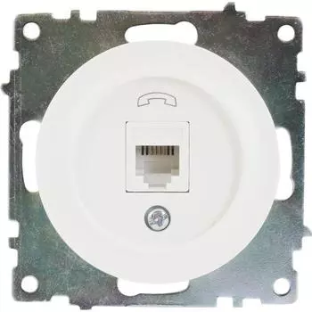 Телефонная розетка встраиваемая Onekey Florence RJ11, цвет белый