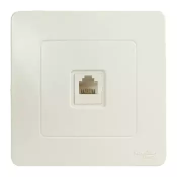 Телефонная розетка встраиваемая Systeme Electric Blanca RJ11 цвет белый