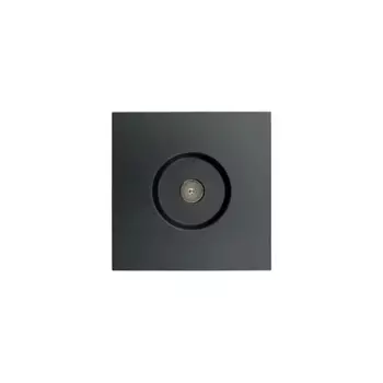 Телевизионная розетка встраиваемая Lezard Zima без заземления цвет черный бархат