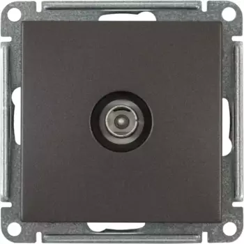 Телевизионная розетка встраиваемая Systeme Electric W59 Deco, цвет графит