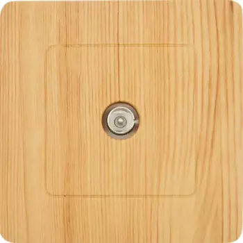 Телевизионный коннектор встраиваемый Systeme Electric Blanca цвет ясень