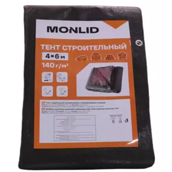 Тент строительный Monlid 140 г/м 4x6 м