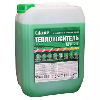 Теплоноситель Glanz Eco GL-402 -30°C 10 кг пропиленгликоль