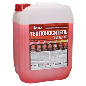 Теплоноситель Glanz Extra GL-400 -65°C 10 кг этиленгликоль концентрат