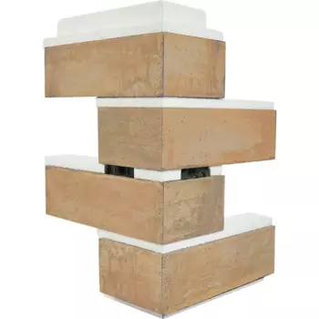 Термопанель наружный угол Мосстрой-31 Brick House бежевый 26x25x41x5 см