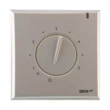 Терморегулятор для теплого пола Devireg 130 механический, 3520 Вт, цвет белый