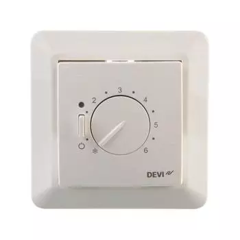 Терморегулятор для теплого пола Devireg 530 механический, 3450 Вт, цвет белый