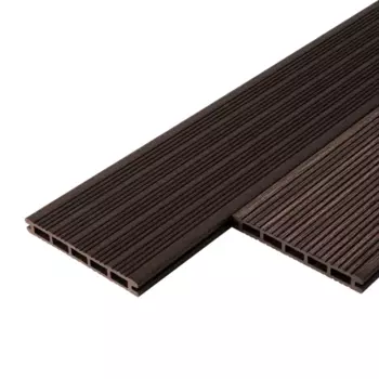 Террасная доска ДПК Freedeck цвет Венге 3000x150x17 мм вельвет 0.45 м