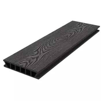 Террасная доска ДПК Holzhof Classic цвет Антрацит 3000x153x28 мм 0.459 м