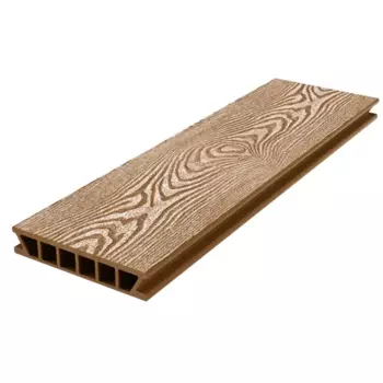 Террасная доска ДПК Holzhof Classic цвет Коричневый 3000x153x28 мм 0.459 м