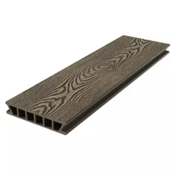 Террасная доска ДПК Holzhof Classic цвет Венге 3000x153x28 мм структура дерева 0.459 м