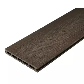 Террасная доска ДПК Прима Groentec цвет Венге 3000x150x18 мм Вельвет 0.45 м