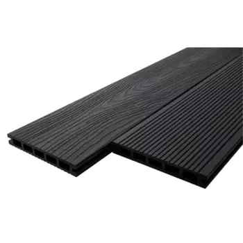 Террасная доска ДПК T-Decks цвет Графит 2000x150x20 мм двусторонний 0.3 м