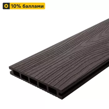 Террасная доска ДПК T-Decks цвет Венге 150x20x3000 мм двусторонняя вельвет/структура древесины 0.45 м